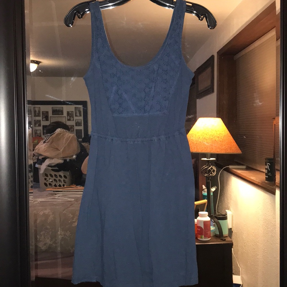 Blue mini dress